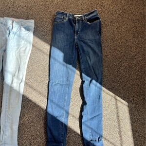 High rise skinny jeans!
